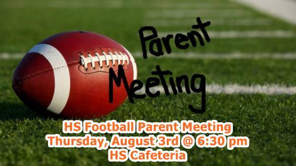 HS Football Parent Meeting