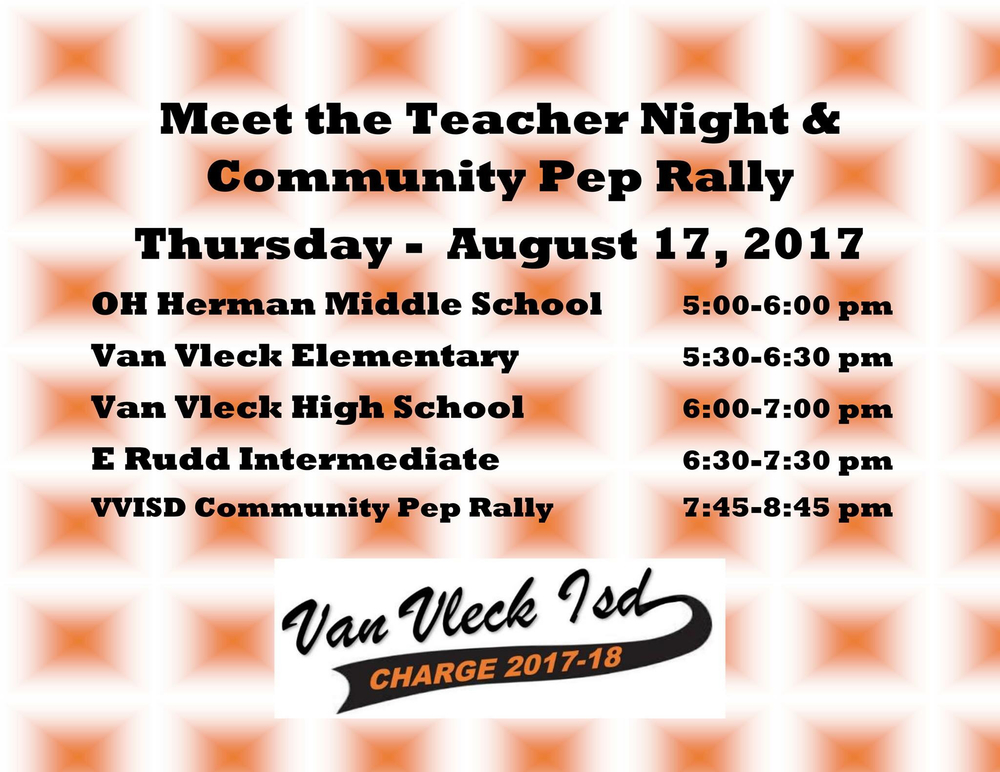 Meet the Teacher & Community Pep Rally